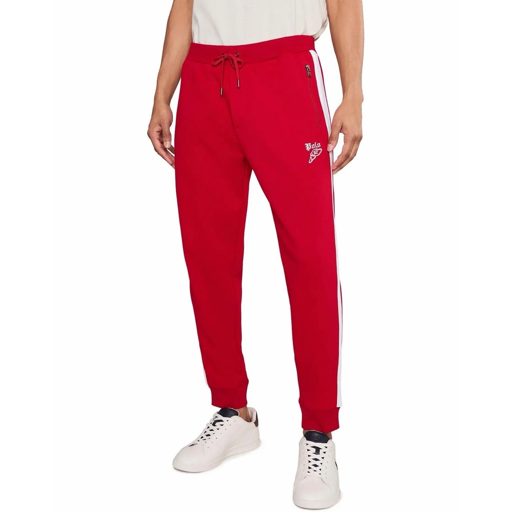 NWT Polo Ralph Lauren Men XXL Red Winged Foot 67 Track Pants Double Knit Jogger